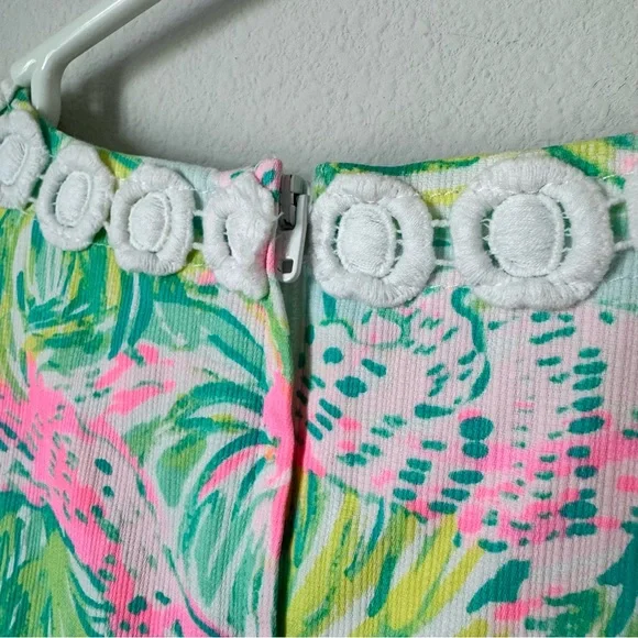 Lilly Pulitzer Mini Mila Shift Dress in Seasalt Blue on Parade Girls’ Size 12 - Picture 9 of 13